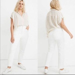 Madewell High Rise Slim Crop Boyjean NWT!
